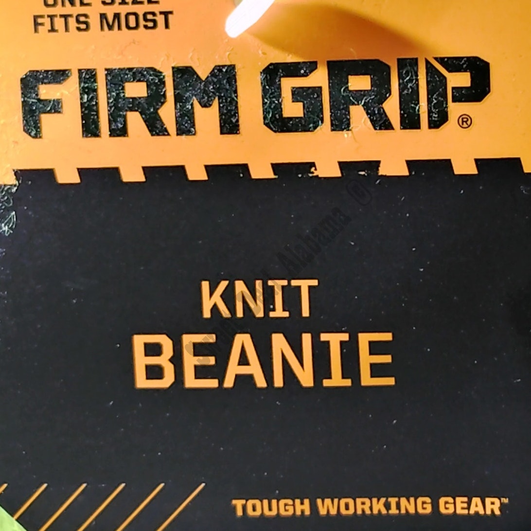 Firm Grip High Vis Work Cap, Beanie, Knitted Beanie, Yellow, 100% Acrylic