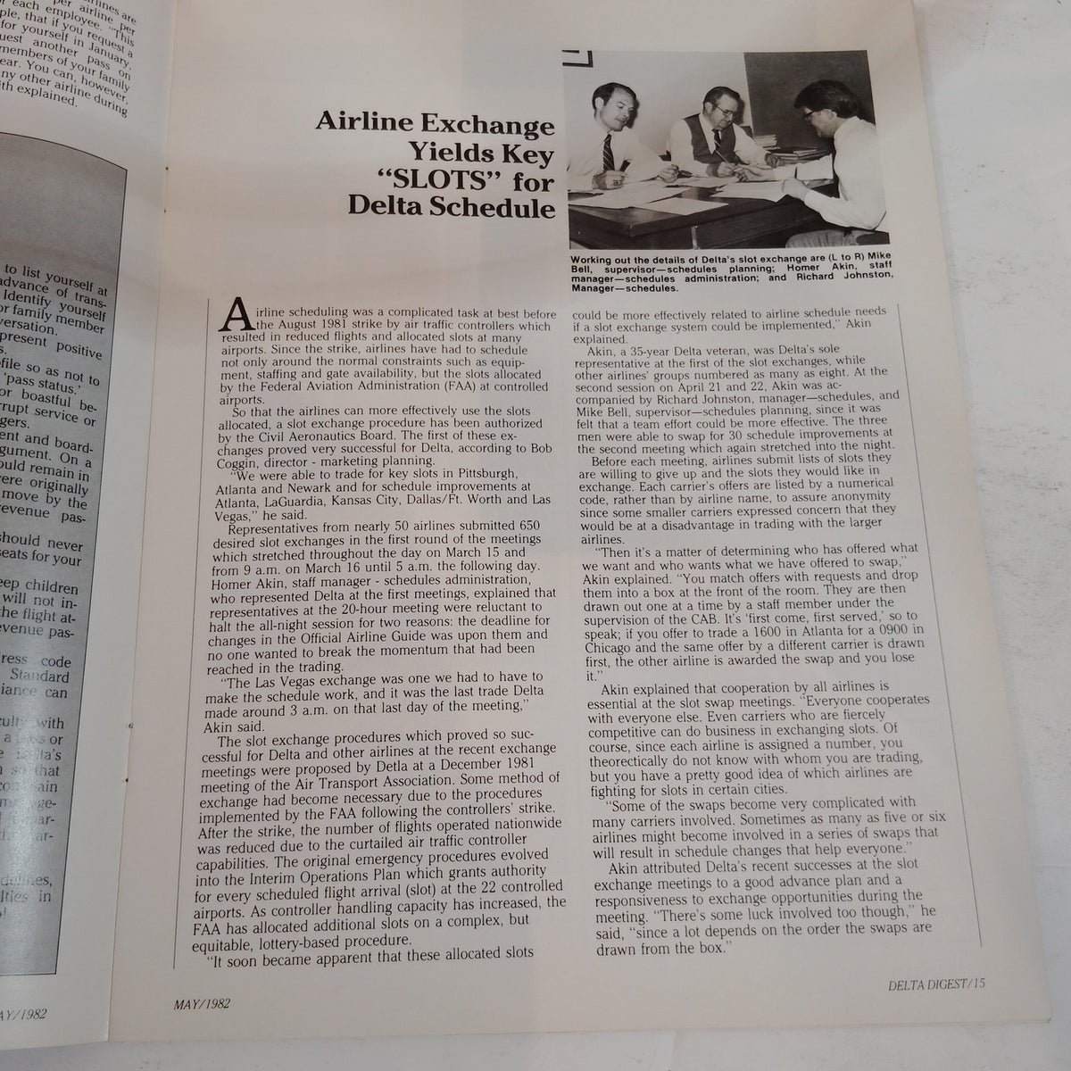 Vintage Delta Digest May 1982 Airline Magazine - Collectible Aviation
