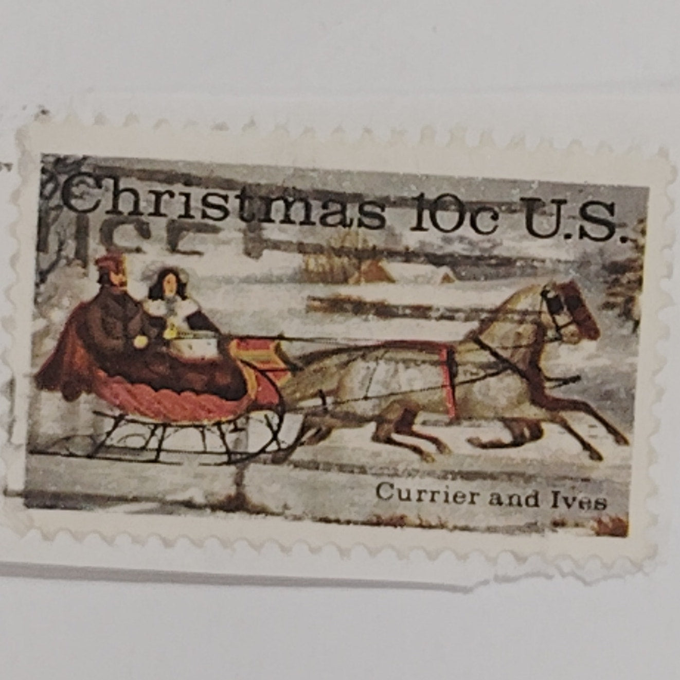 1974 Currier & Ives Christmas Stamps – 10¢  Lot of 5 Used – Scott #1551