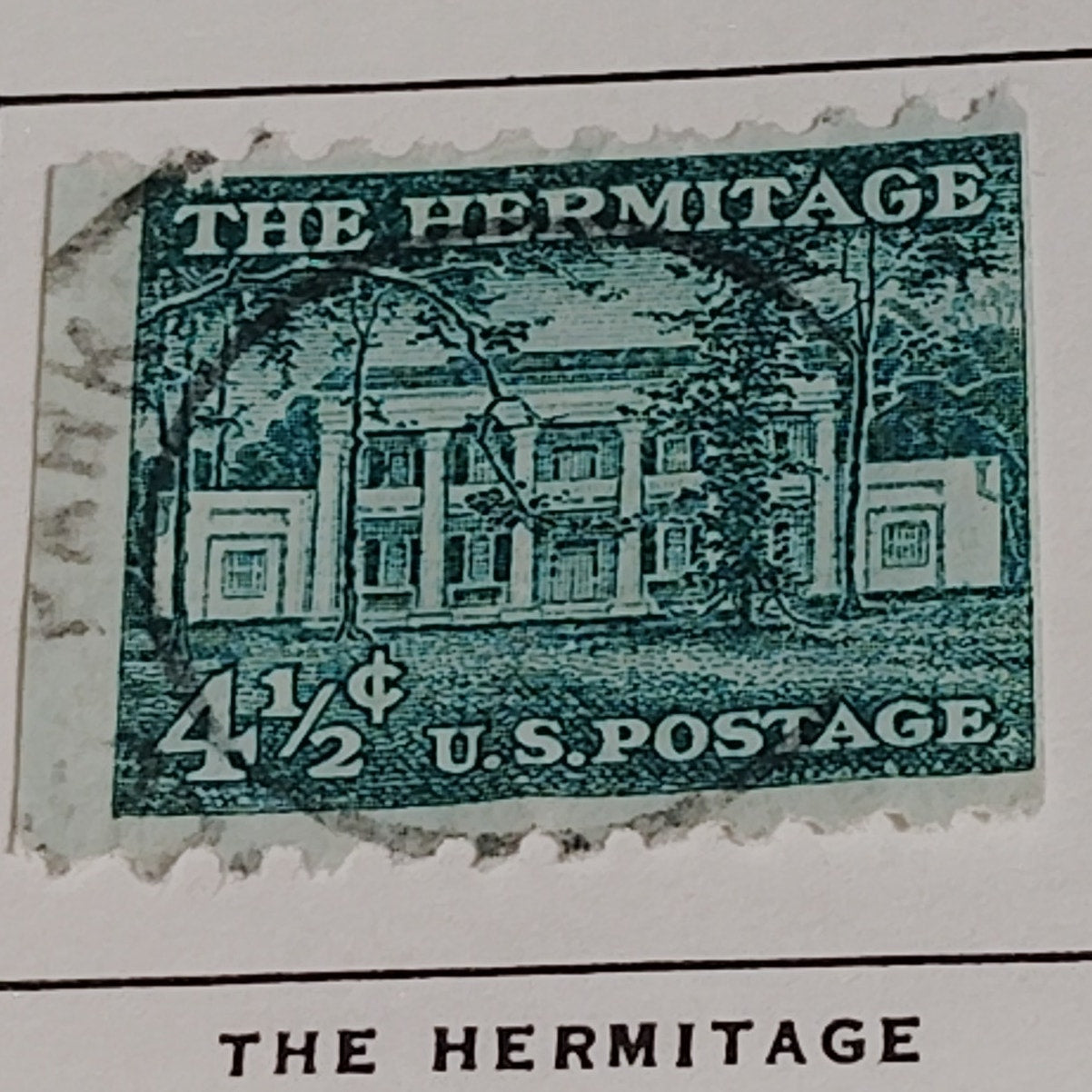 1959 4½¢ The Hermitage Stamp – Liberty Series, Scott #1041 – Andrew Jackson Home