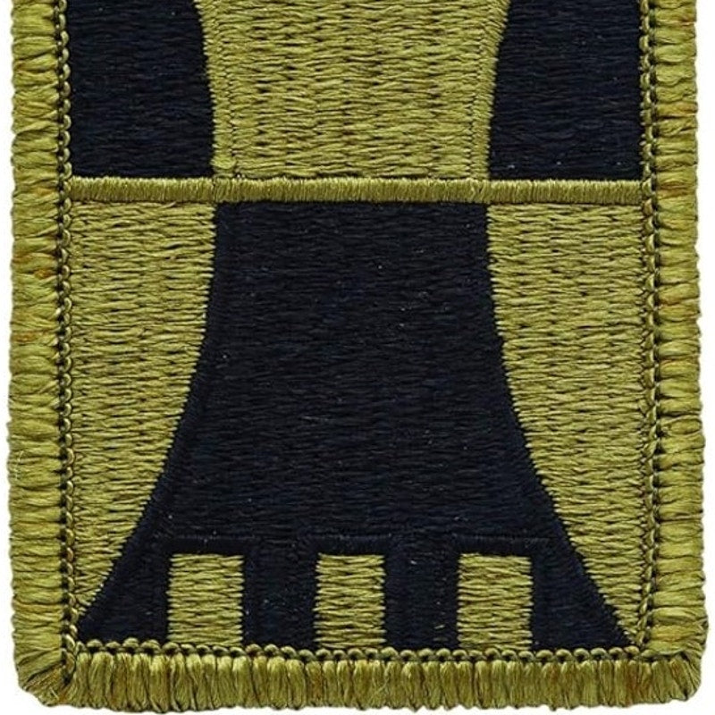 US Army 416th Engineer Command SSI Patch Subdued Bagby Green Hook Back 3" × 2"