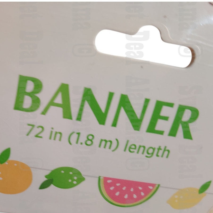 Party Banner, Fruits, 72" in Length, NIP for Parties, BBQ's Or Other Gatherings