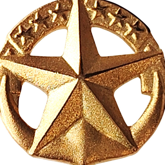 Large U.S. Navy Command at Sea Badge Mini Novelty Pin Gold Tone 1‑1/2" Diameter