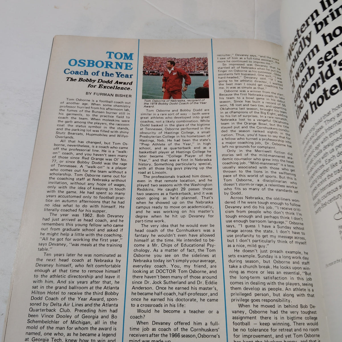 Delta SKY In-Flight Magazine Feb 1979 - Heritage Golf, Tom Osborne, O.J. Simpson
