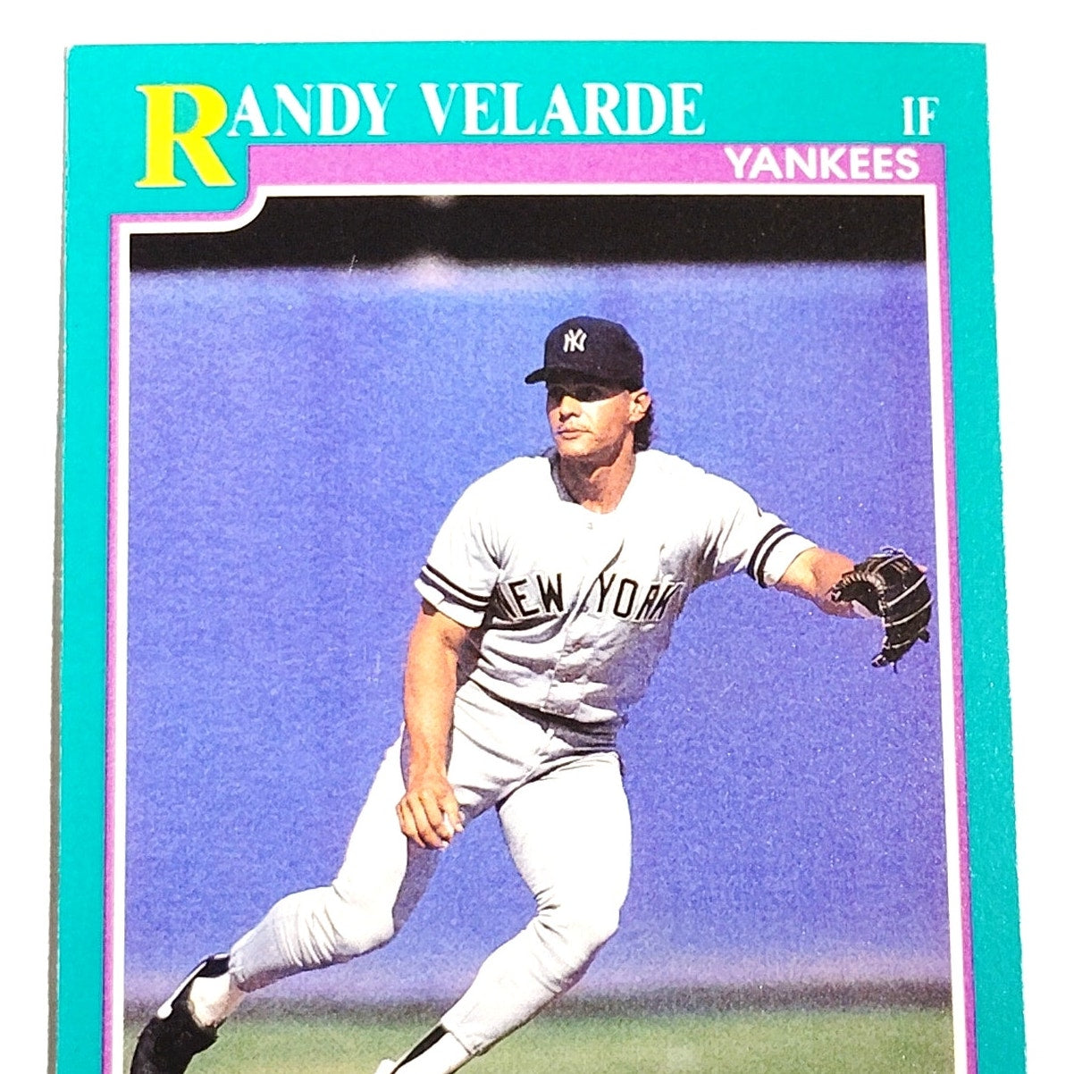 1991 Score Randy Velarde #134 New York Yankees Second Baseman MLB Baseball Card