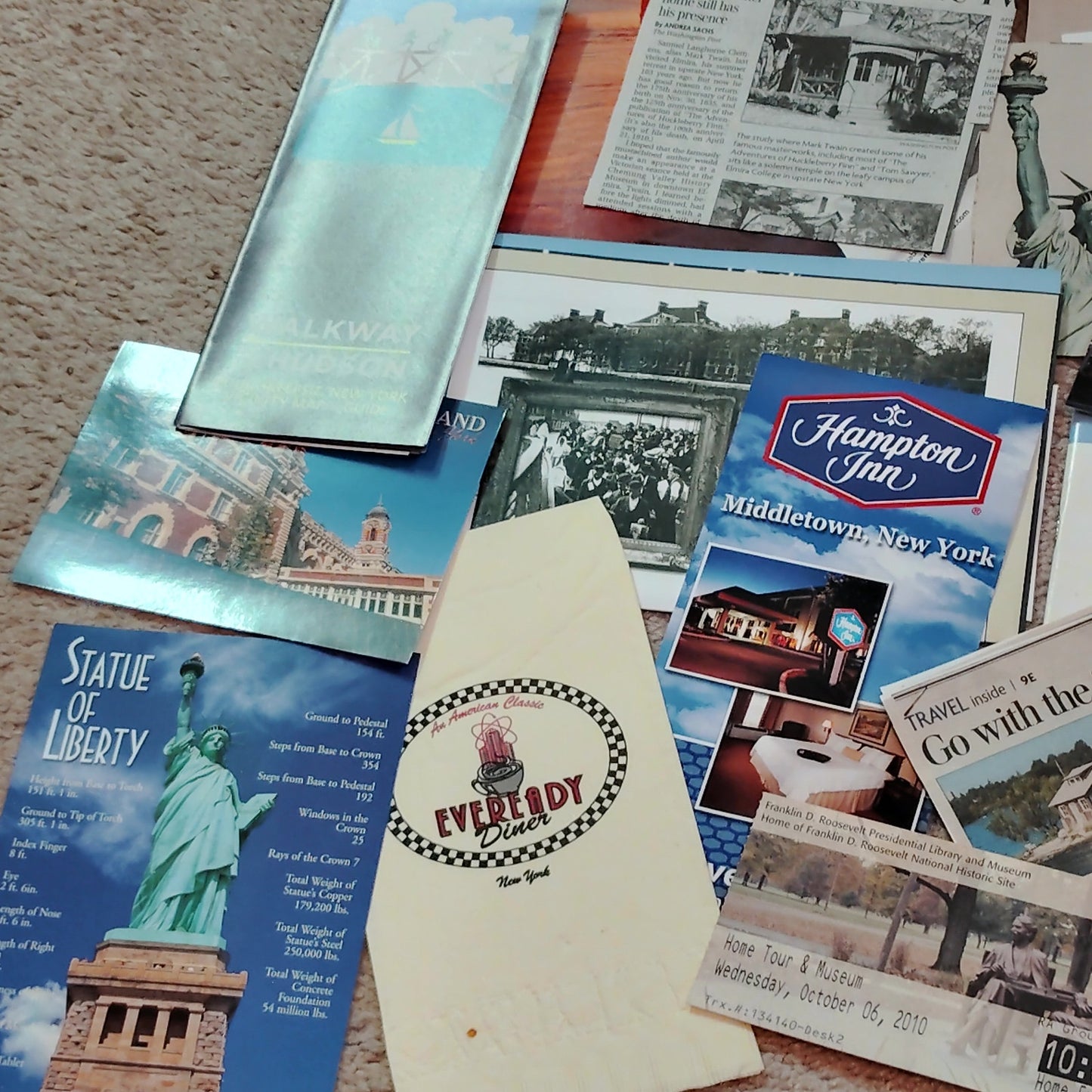 Vintage New York Travel Ephemera Lot 2010–2013 Statue of Liberty Hyde Park 1.5 Lbs
