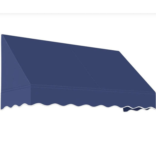 Awntech San Francisco Fixed Awning 7.38 ft Navy Blue Acrylic Fabric 88.5x 24x 36