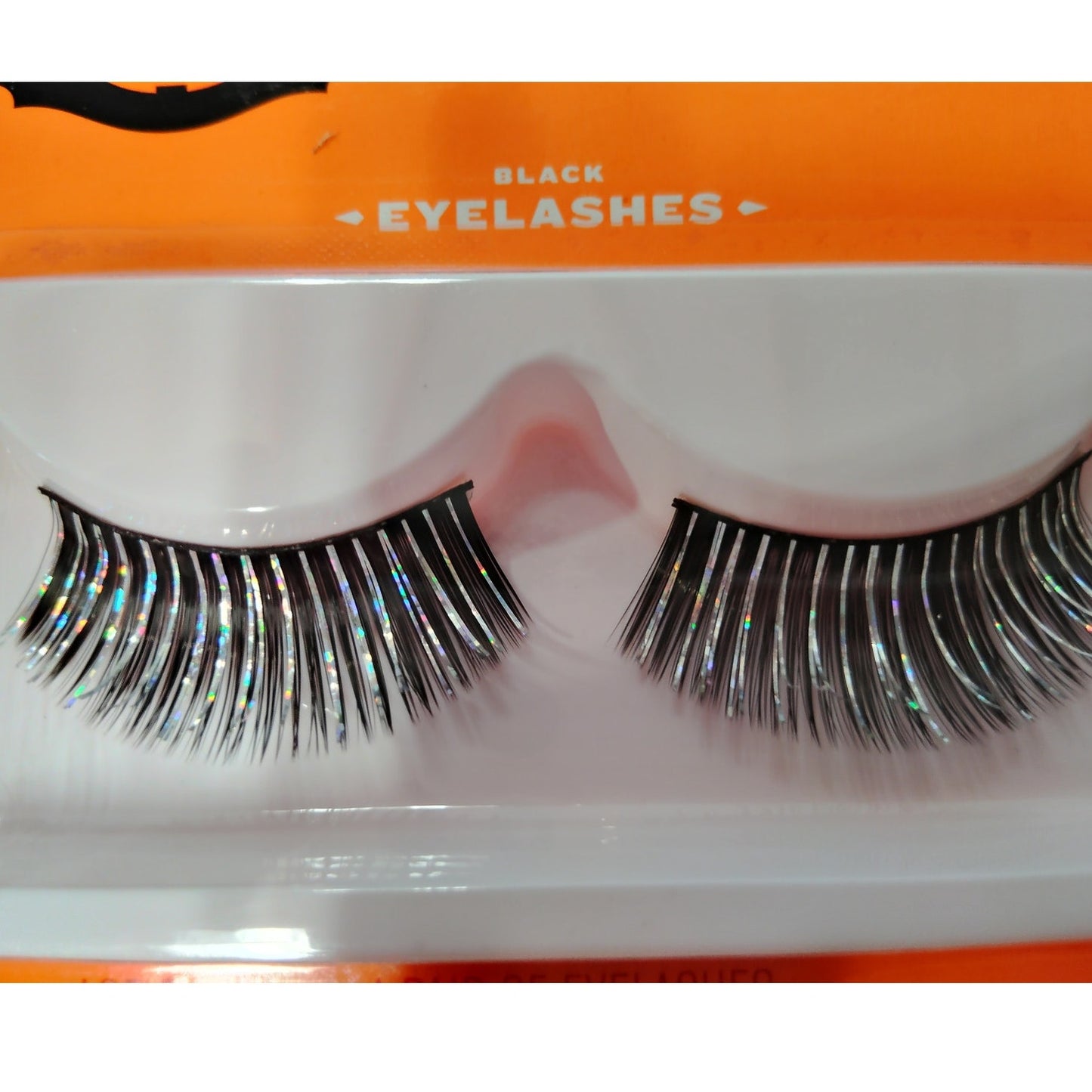 2-Pack Hyde & EEK! Boutique Halloween Fake Eyelashes – Blue & Silver Glitter