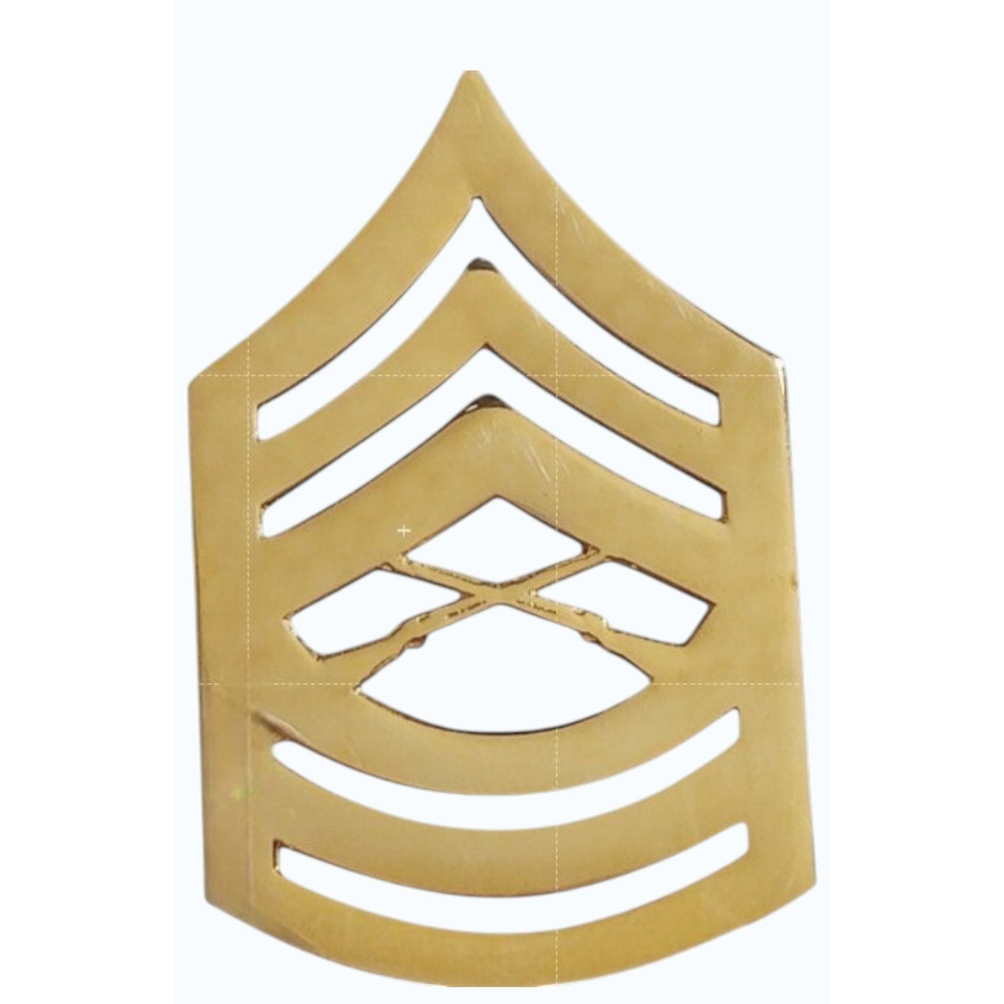 USMC Master Sergeant E‑8 Metal Rank Insignia novelty Pin 7/8" × 1‑3/8"