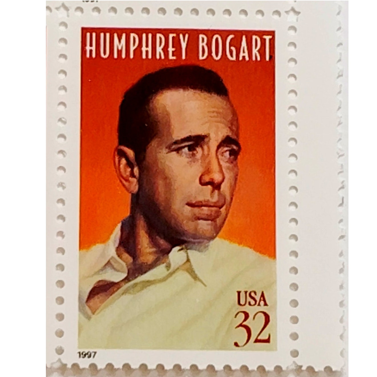 Block of 4 – 1997 USA 32¢ Humphrey Bogart MNH Scott 3152 Plate Block