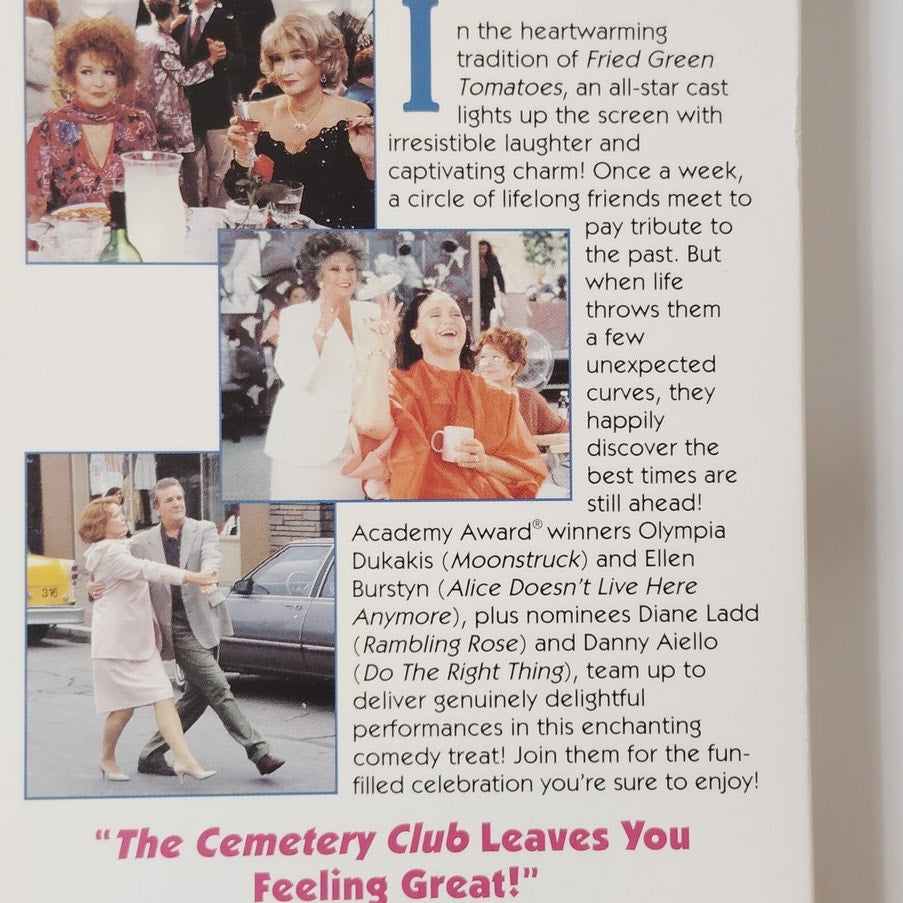 Cemetery Club VHS 1997 Ellen Burstyn Olympia Dukakis Diane Ladd Drama