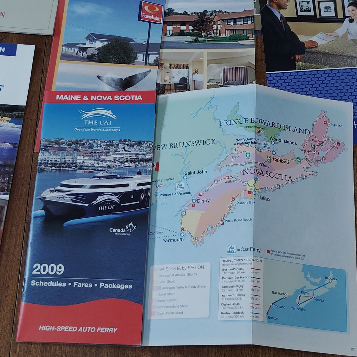 Canada 2001 & 2009 Ephemera Lot: Nova Scotia, New Brunswick, PEI Souvenirs