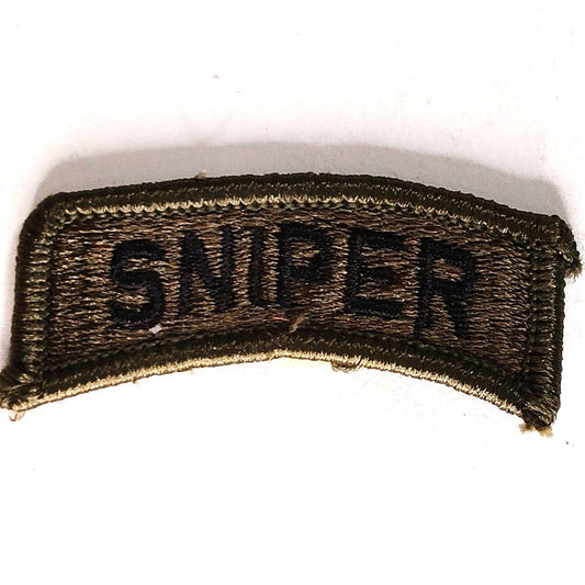 OD Green SNIPER Rocker Patch 2‑1/8 × 7/8 Hook‑Back