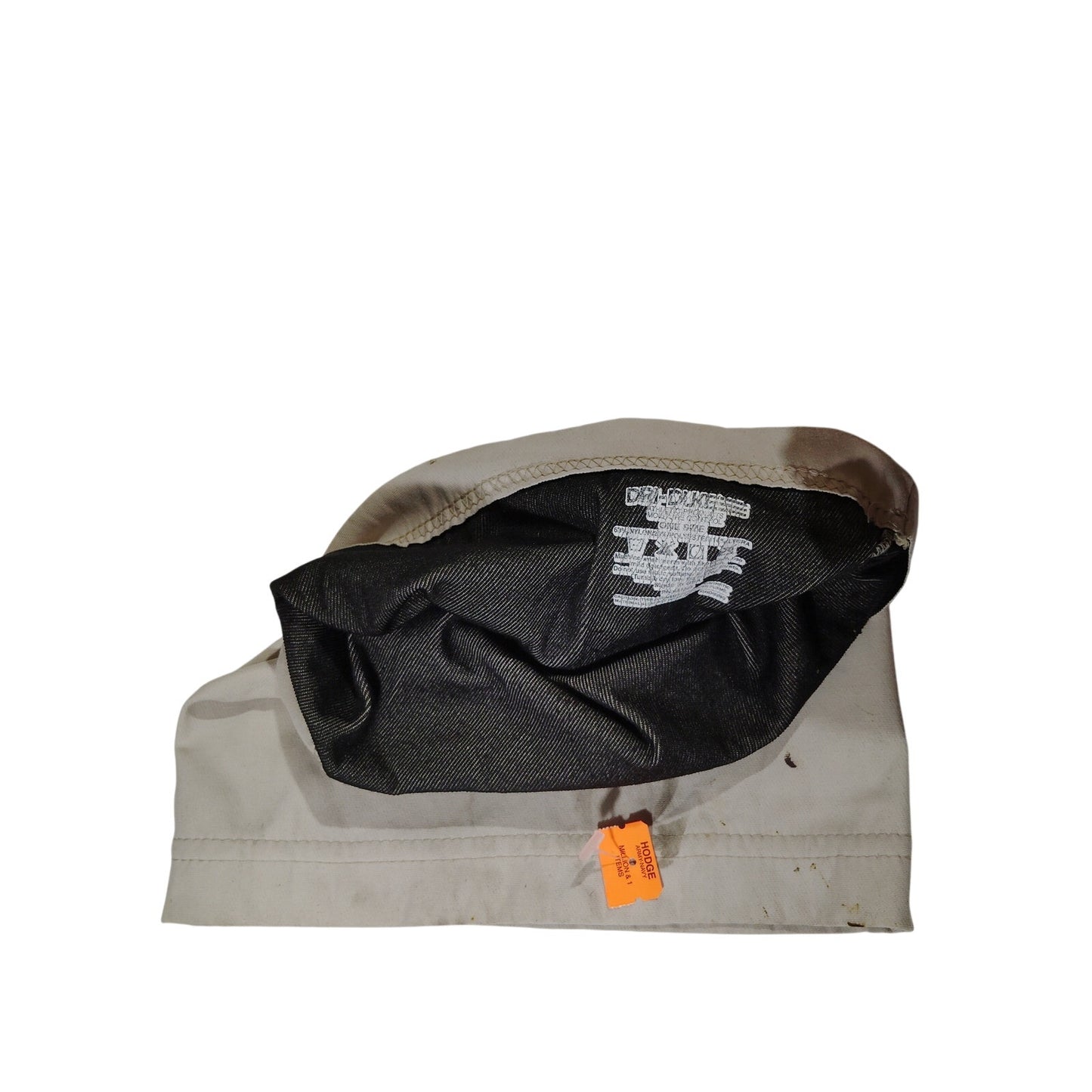 Dri-Dukeee Beige Gaiter – Approx. 12.5" x 10", Issued, Solid Build w/ Stains