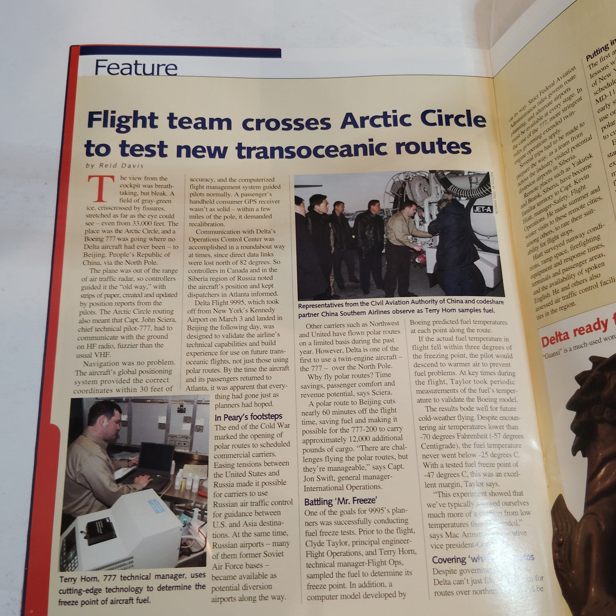 Delta News Digest - China Flight - March 19, 2001 Magazine - Collectible Airline