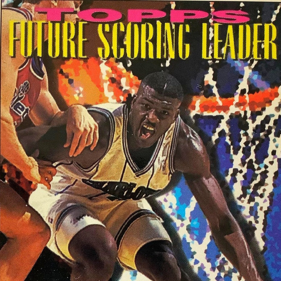 Larry Johnson, Hornets, 1994 Topps "Future Scoring Leader" NBA Card 394, EXC