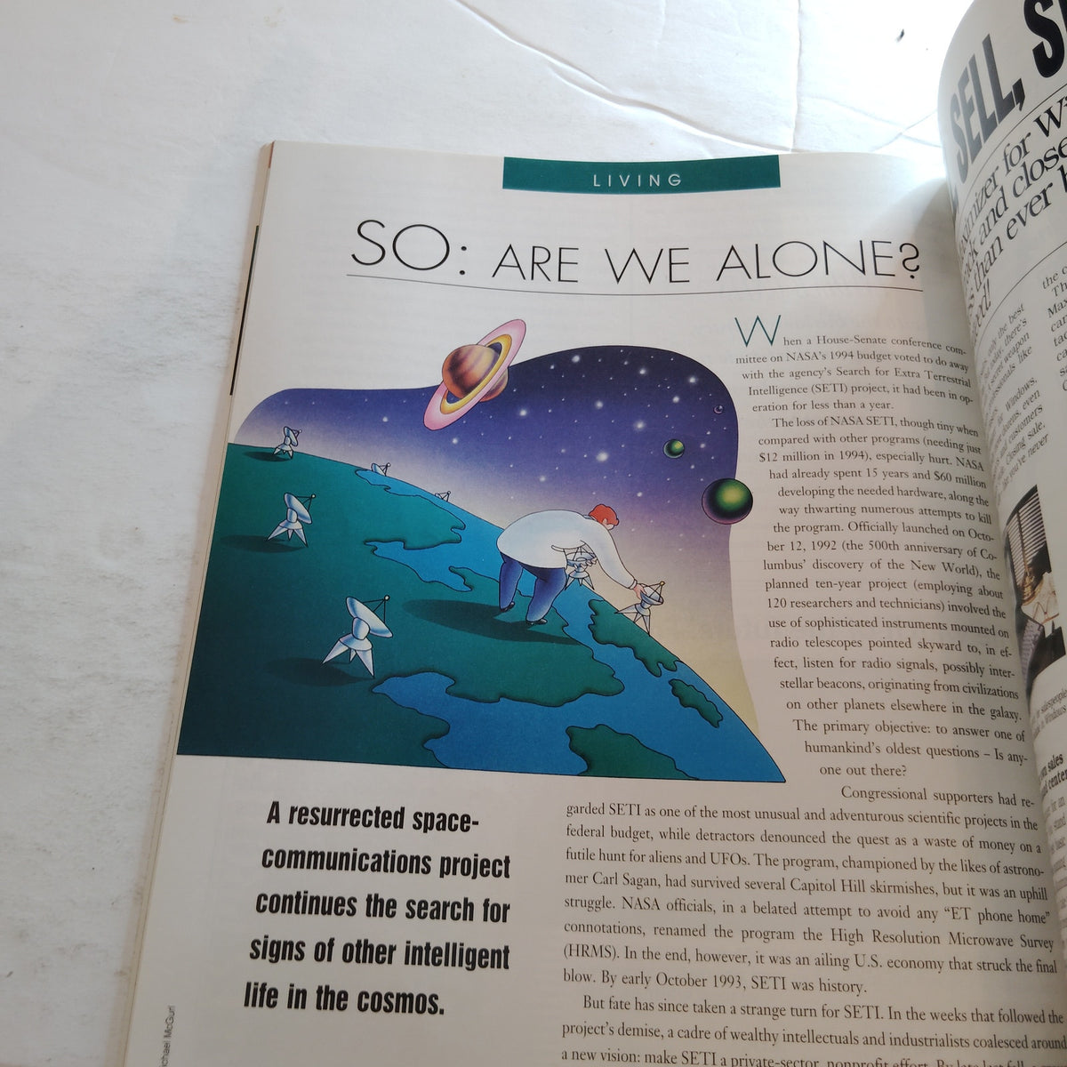 Delta SKY In-Flight Magazine - February 1994 - Vintage Airline Collectible