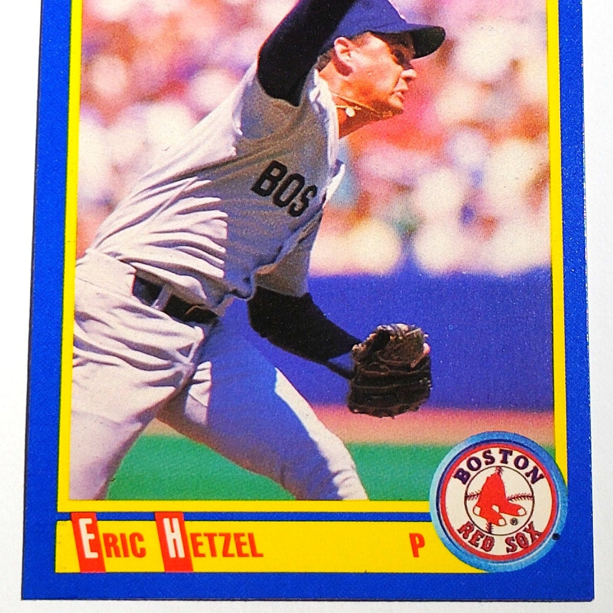 1990 Score Eric Hetzel #543 Boston Red Sox Pitcher MLB Baseball EX