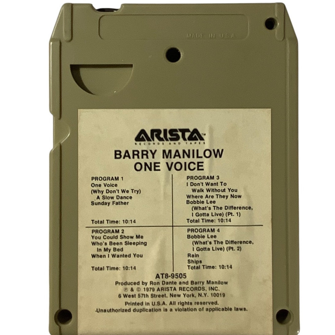 Vintage 8-Track - Barry Manilow - One Voice - 1979 Arista Records