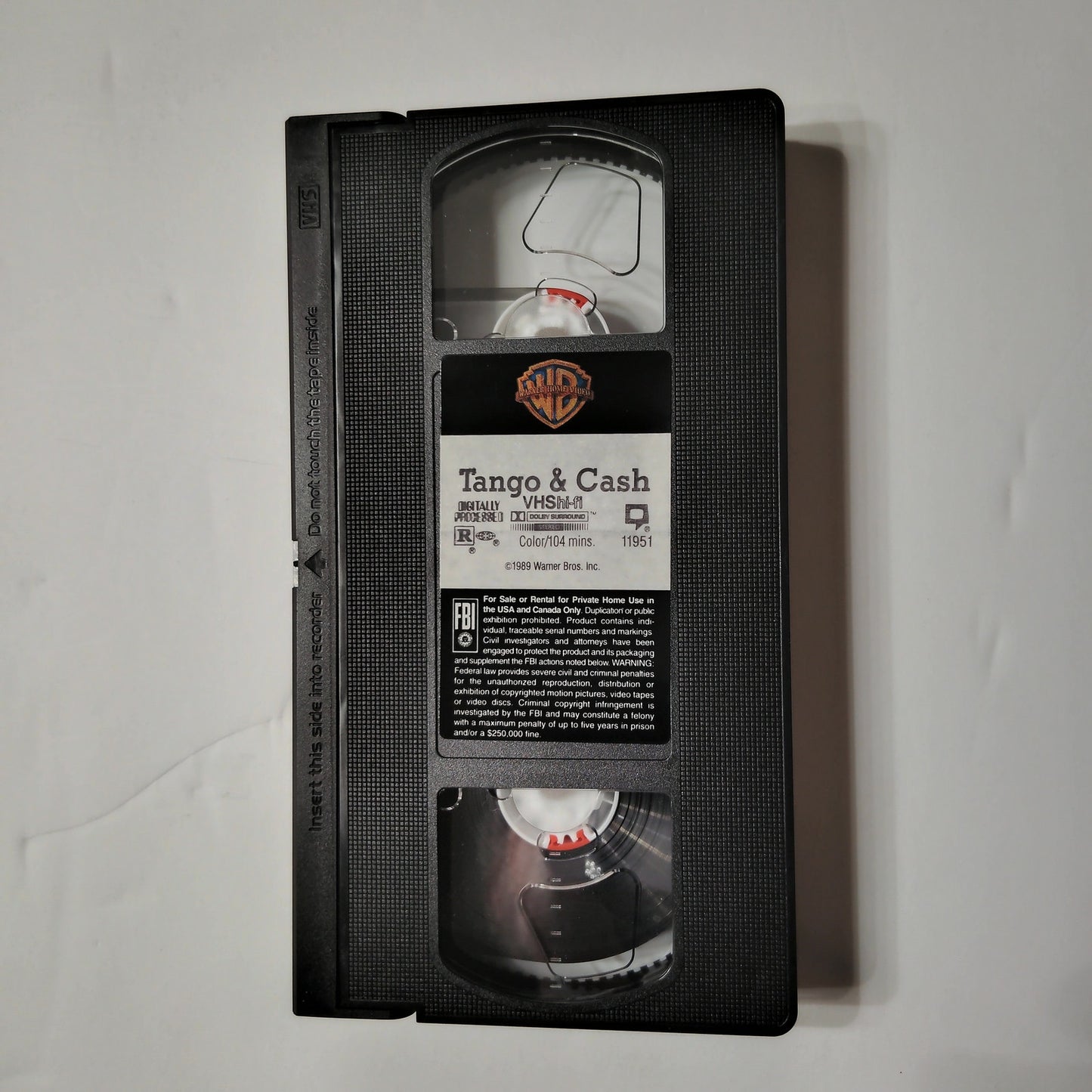 Tango and Cash VHS 1991 Sylvester Stallone Kurt Russell Action Buddy Cop Vintage