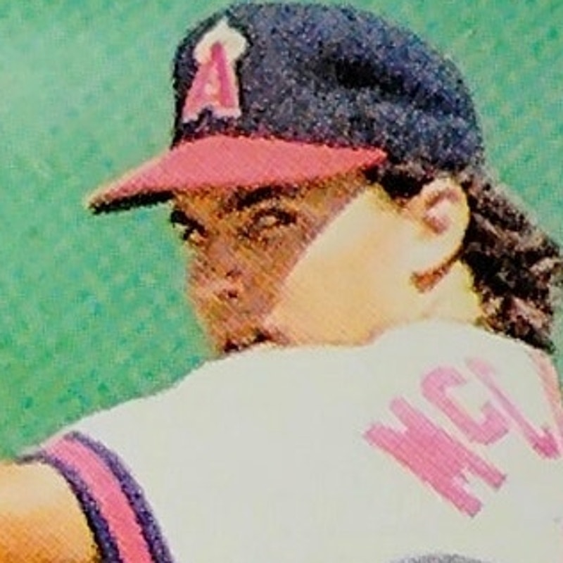 1990 Bowman Kirk McCaskill #283 California Angels Pitcher MLB Baseball Card NM