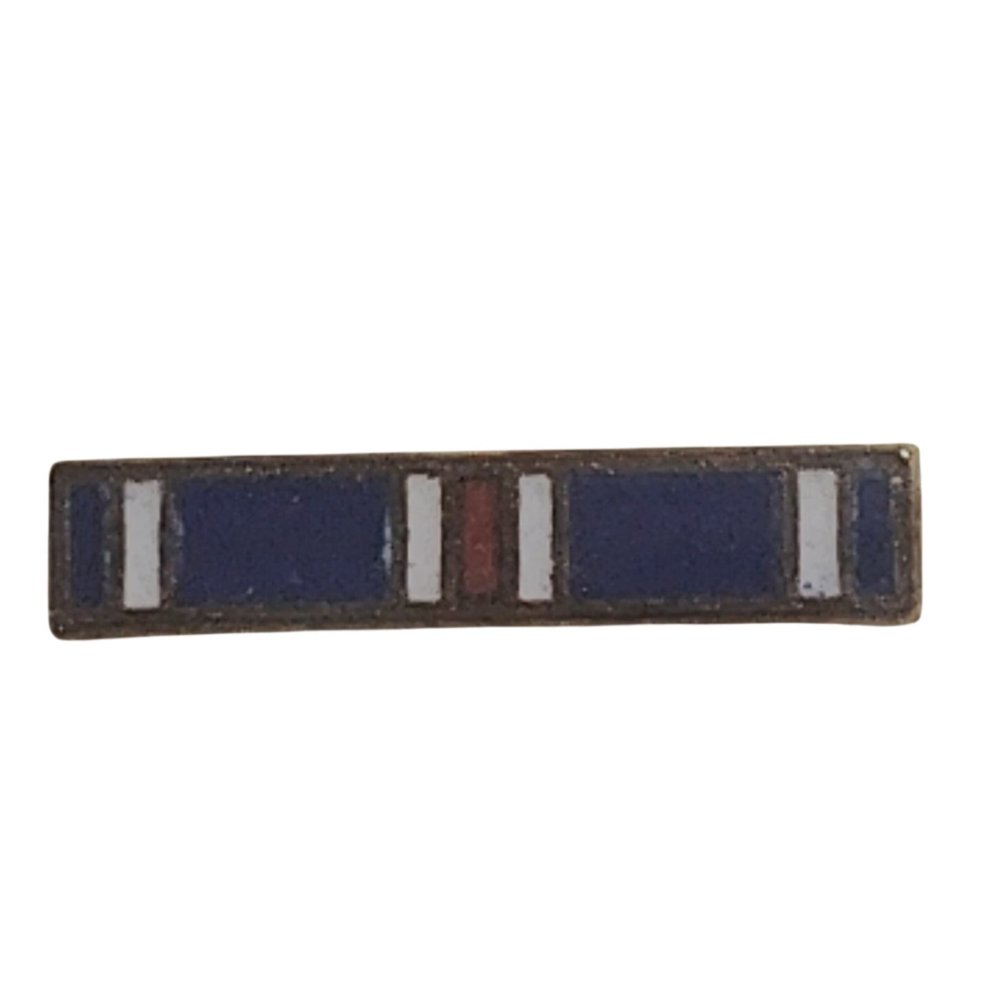 Mini Distinguished Flying Cross Ribbon Pin 11/16" × 1/8" Gold Trim - Novelty Pin