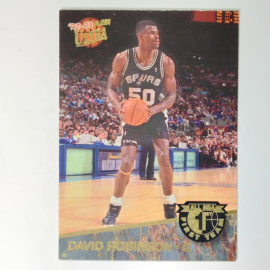 1992-93 Ultra David Robinson All-NBA First Team #3/15 Spurs, Hall of Famer
