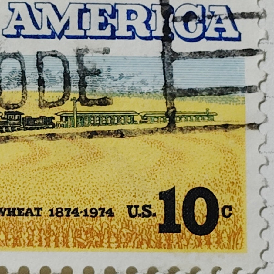 1974 10¢ Kansas Hard Winter Wheat Centennial – Rural America Series – Used