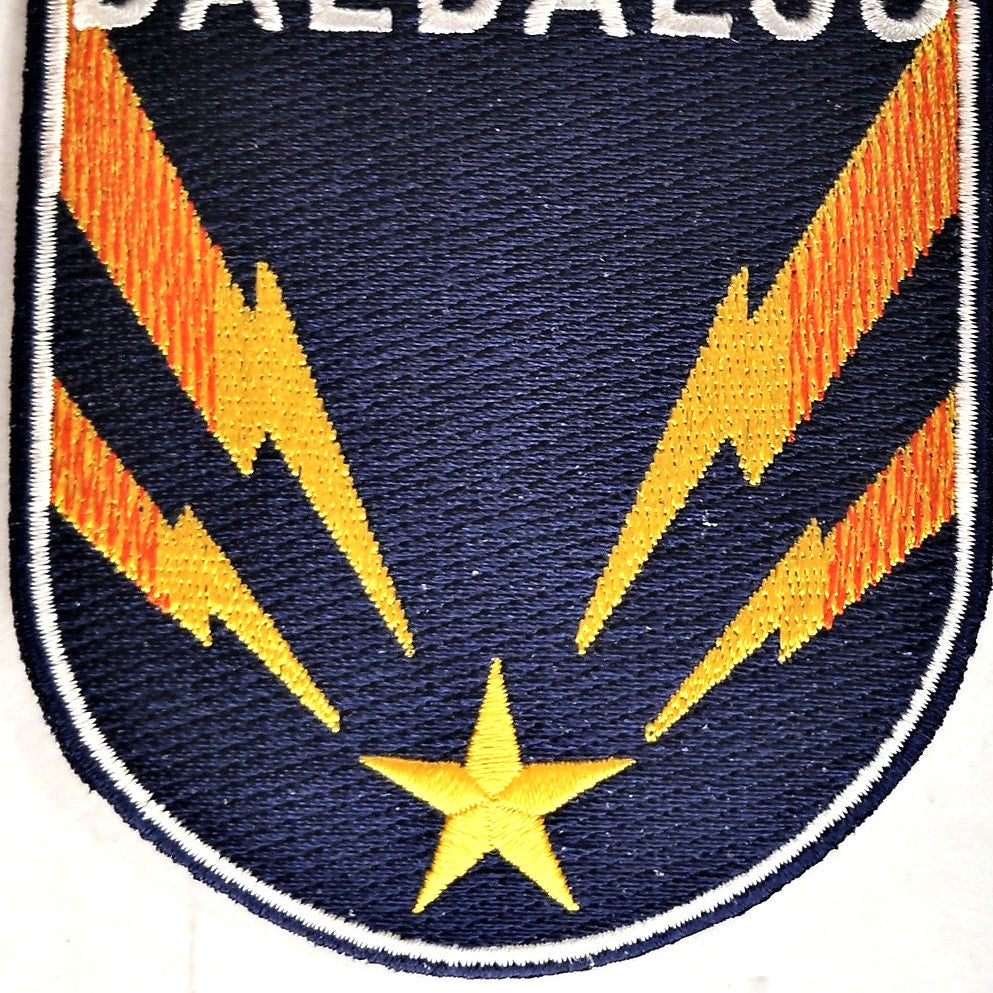 Stargate Atlantis Daedalus Crew Patch Shield Design 4" × 3‑1/4" Sew‑On
