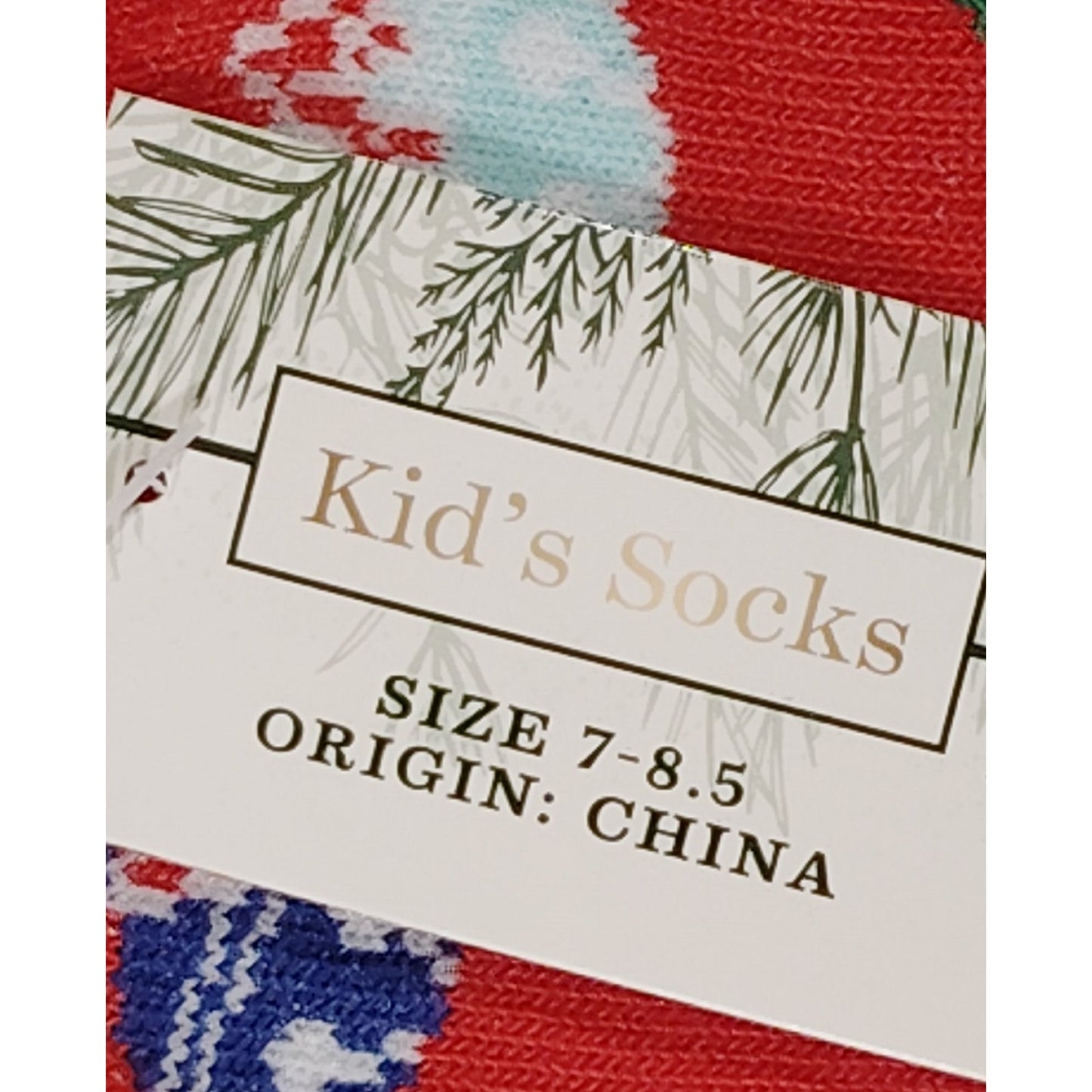 Kids Holiday Crew Socks – 4-Pk (Santa Belt, Llamas, Ducks, Ornaments) Size 7–8.5