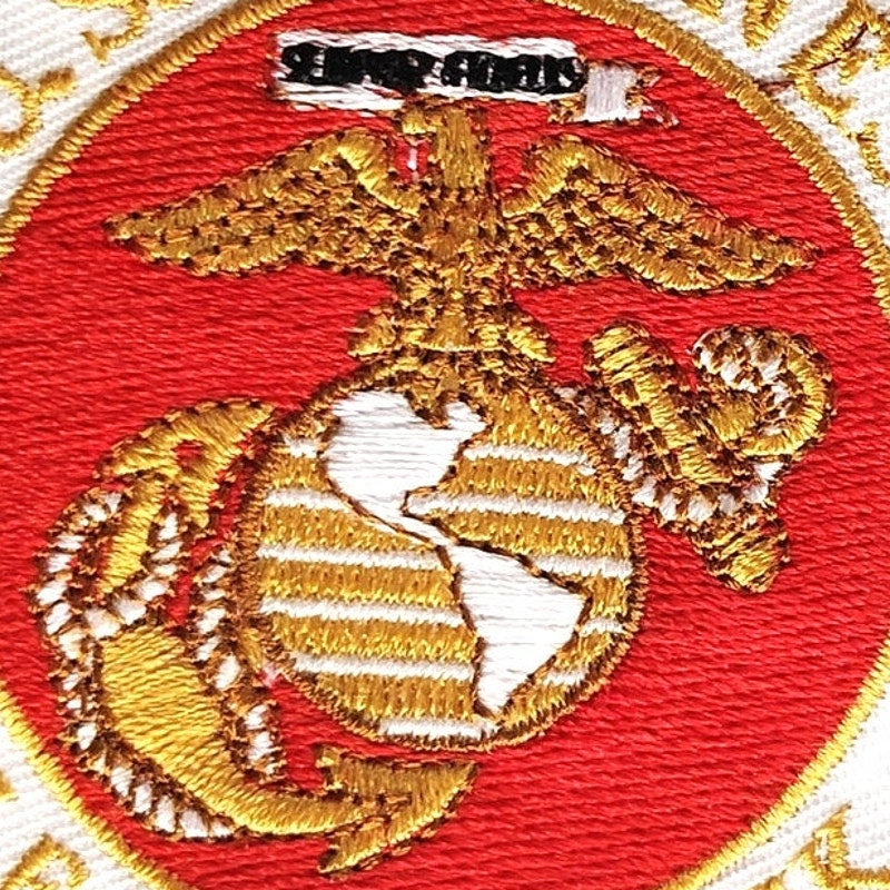 USMC Leatherneck Embroidered Patch Eagle Globe Anchor 3‑1/8" Sew‑On