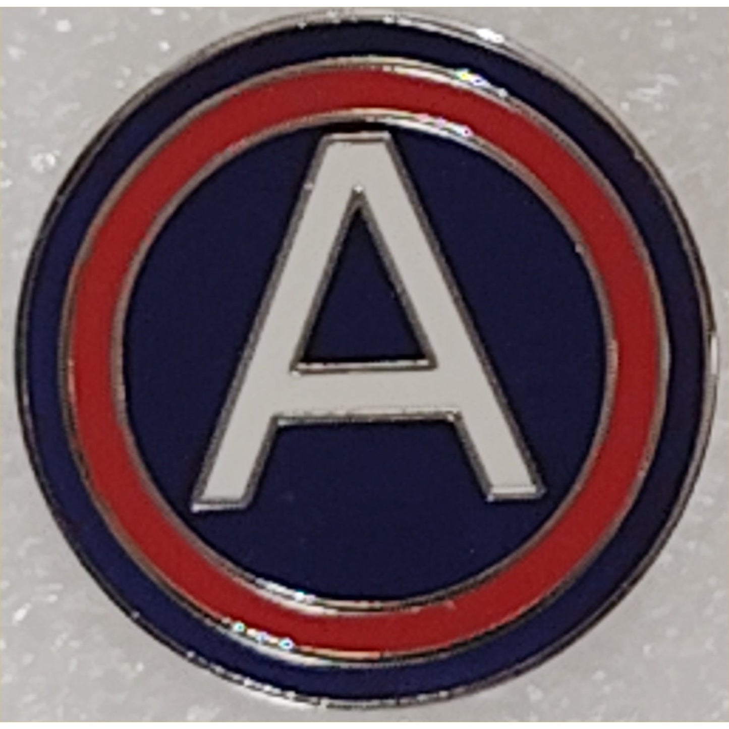 U.S. Army Central (Third Army) "A" Insignia Novelty Hat/Lapel/Brooch Pin, Metal