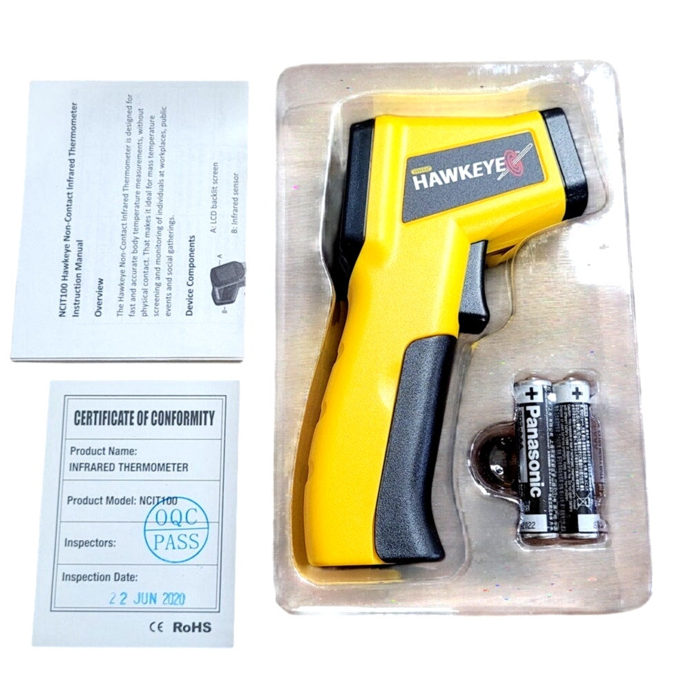 Hawkeye Non-Contact Forehead Infrared Thermometer Model NCIT100