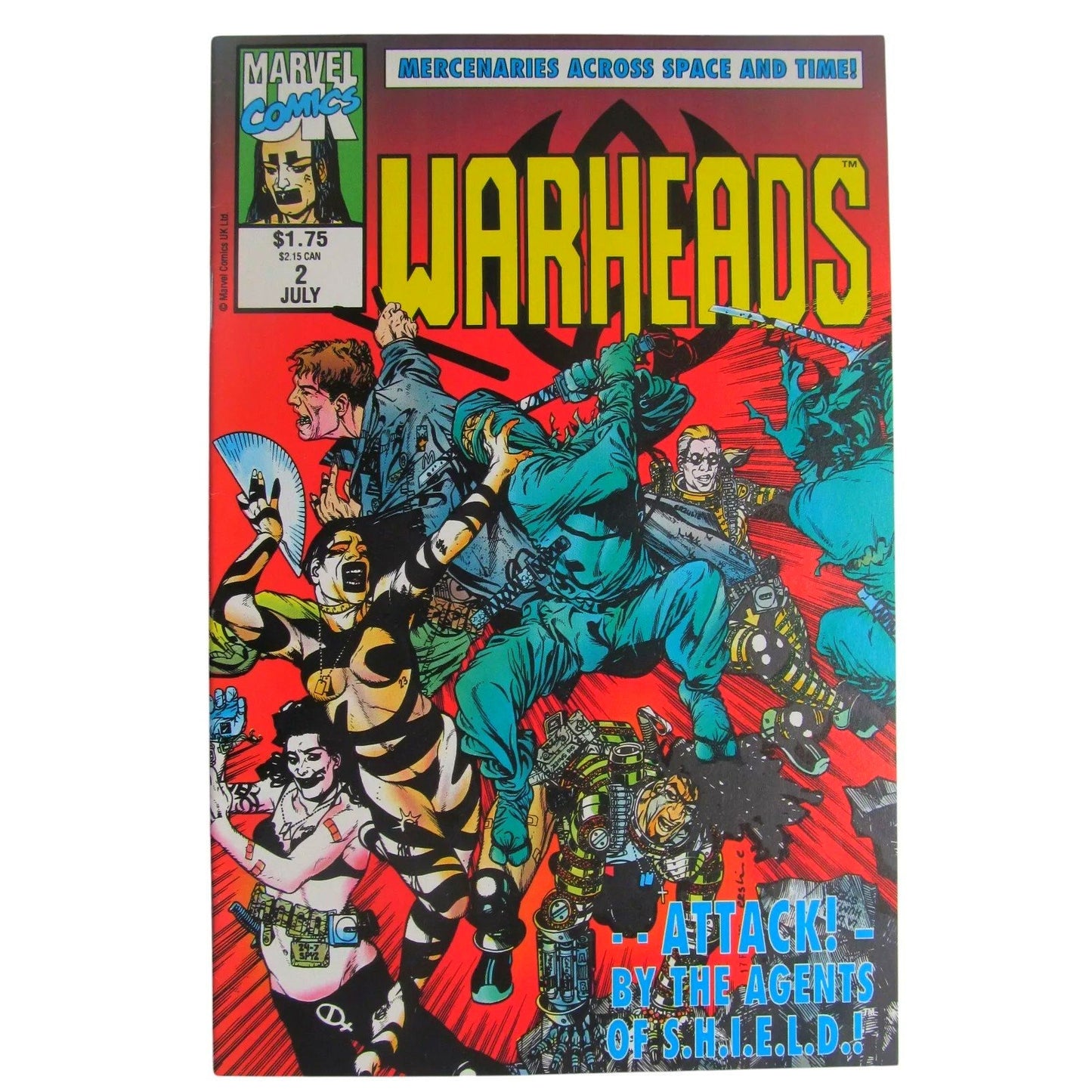 Marvel's Warheads #2, Jul 1992, VF/NM 9.0 Marvel Comics UK Ltd.