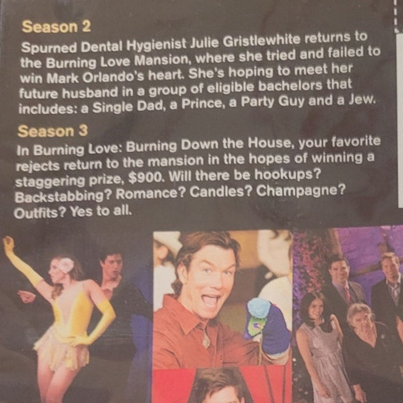 Burning Love Seasons 2 & 3 DVD Comedy Series – Paramount Release