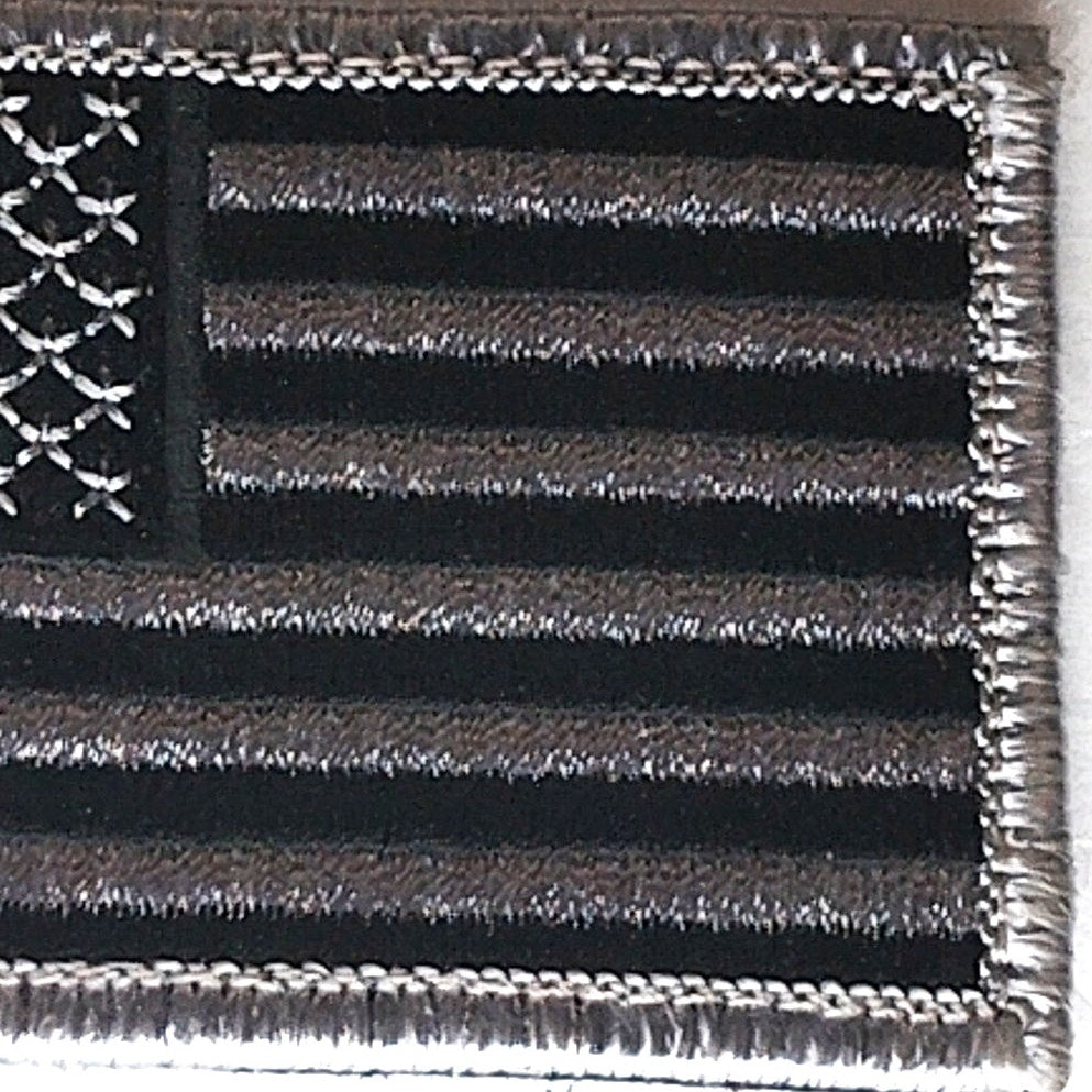 Infrared‑Reflective Subdued U.S. Flag Patch, 3x2" Hook Back w/ Sew-On Loop Panel