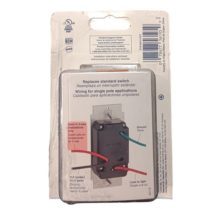 SureSlide Dimmer Switch for Dimmable LED, Halogen and Incandescent Bulbs, Almond