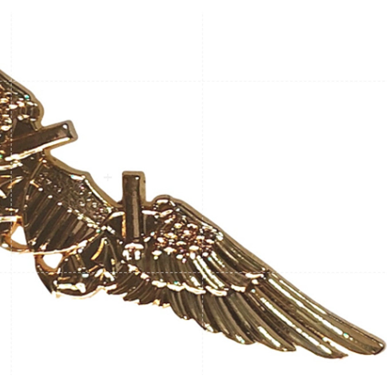 Navy Flight Officer (NFO) Wings Novelty Biker Jacket Hat Lapel Pin 2‑3/4" × 5/8"