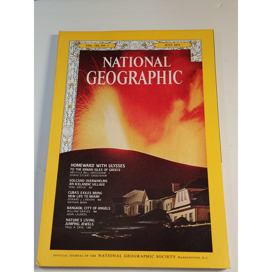 National Geographic Magazine – July 1973, Bangkok, Iceland, Costa Rica, Miami