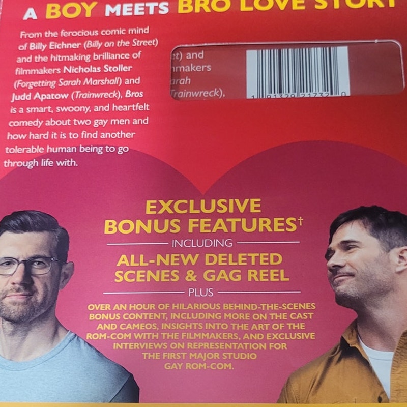 Bros DVD Romantic Comedy Boy Meets Bro Love Story Billy Eichner Luke Macfarlane