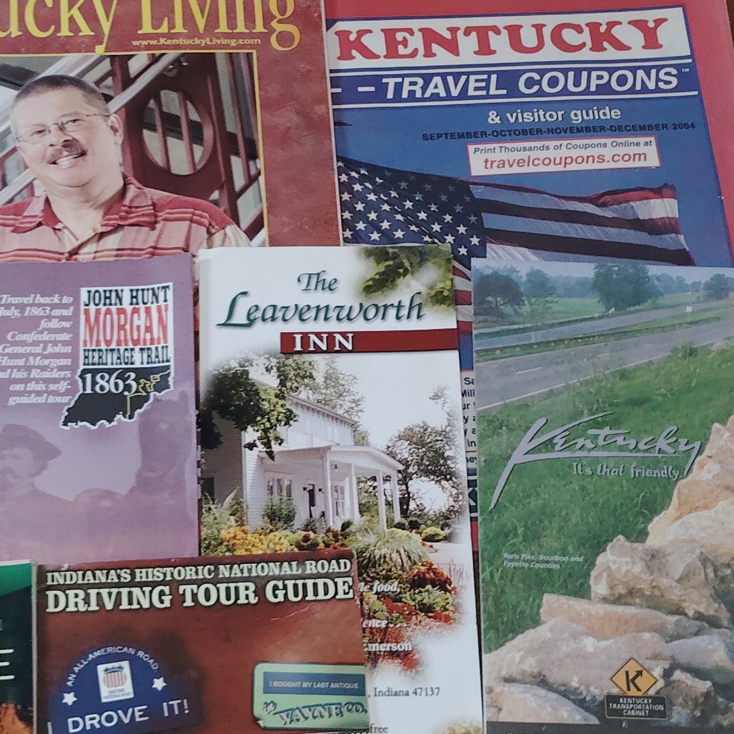 2004 Kentucky Indiana Travel Guide Maps Brochures Ephemera Collection Vintage