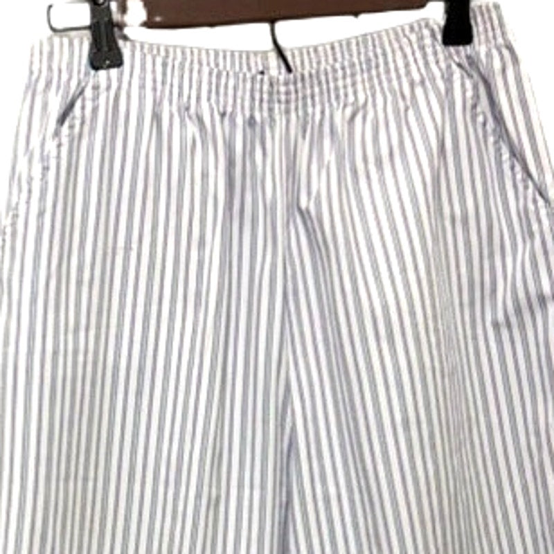 Blair Women's Pastel Striped Pull-On Pants Size 16 (XL) Elastic Waist Pockets