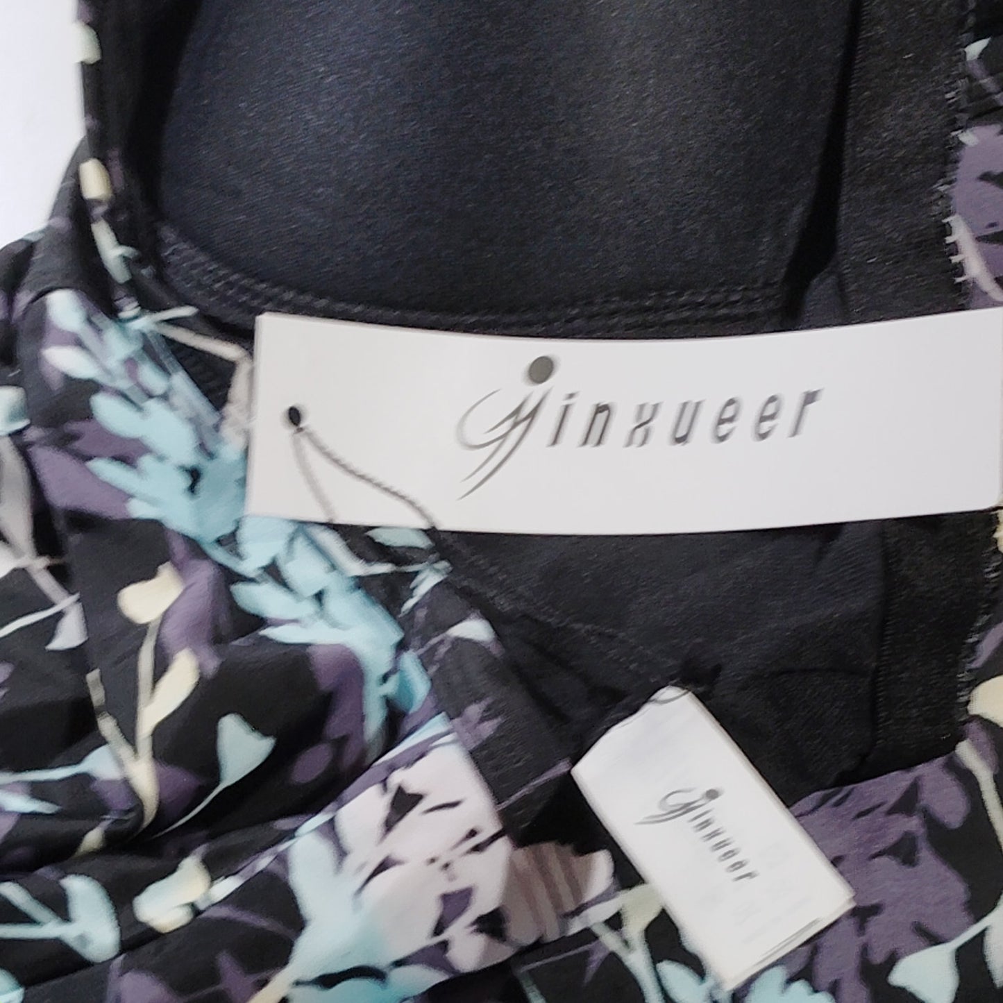 Jinxueer Women’s Plus Size Flowy Tankini Top – Blackleaf – 18W – NWT