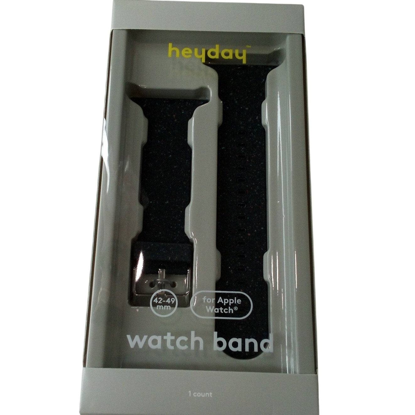 Heyday Silicone Band – Black Speckle – For Apple Watch 42/44/45mm