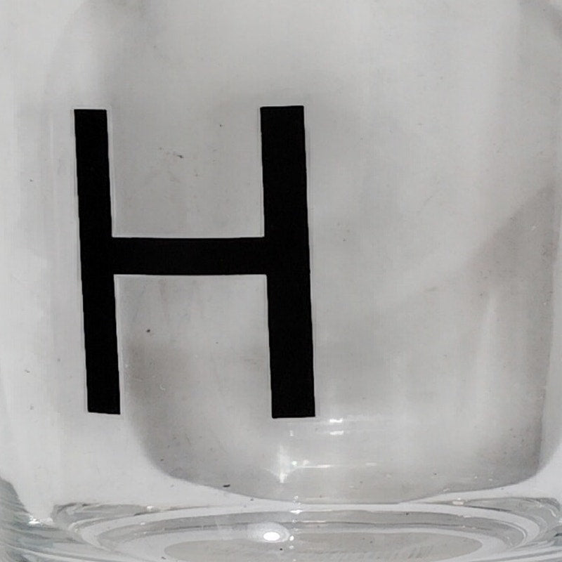 Modern Expressions High Ball Glass – Monogram “H”, 8.5 fl. oz. Each