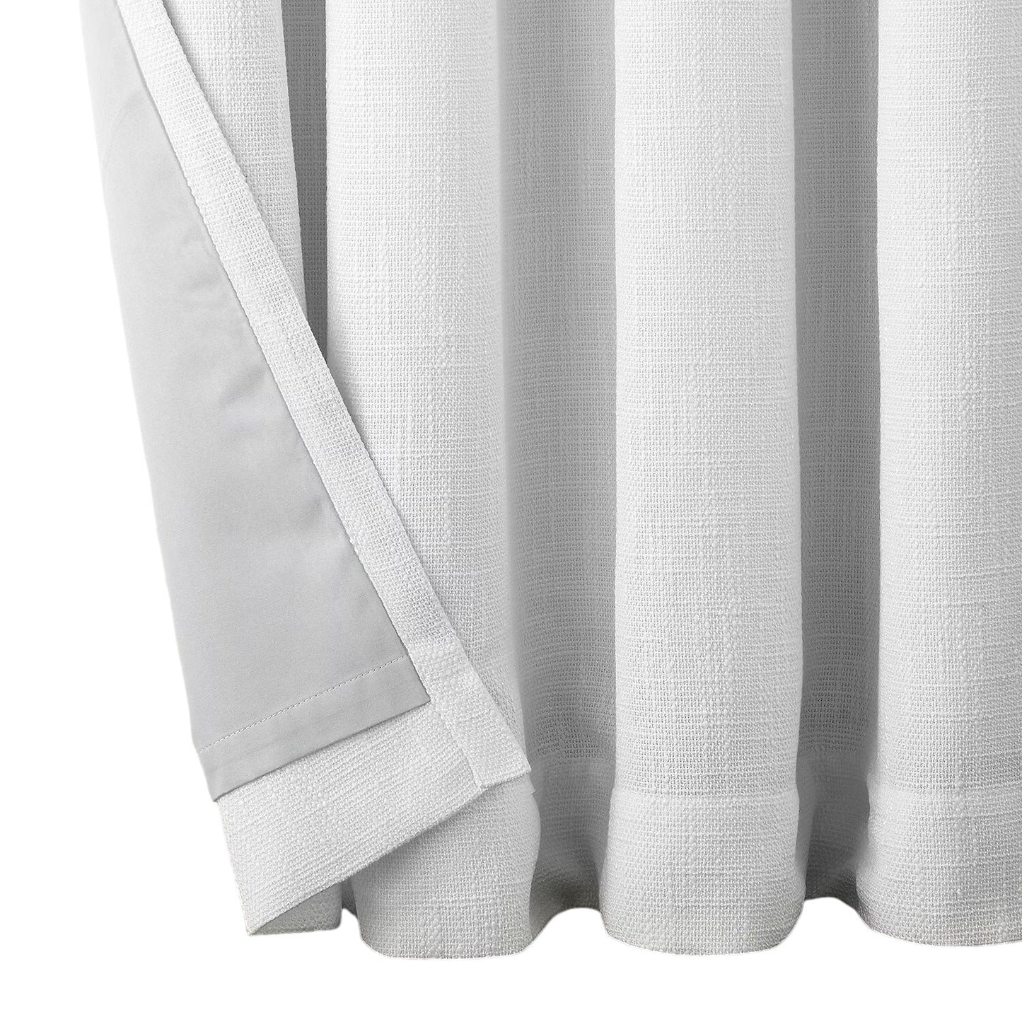 Linden Street Bayshore 100% Blackout Grommet Single Curtain Panel, White 50x84