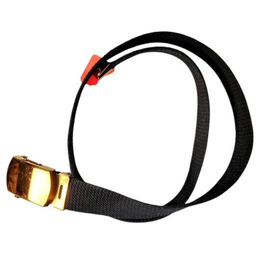 US Military 1" Navy Blue Web Belt 23" Brass Buckle Issued