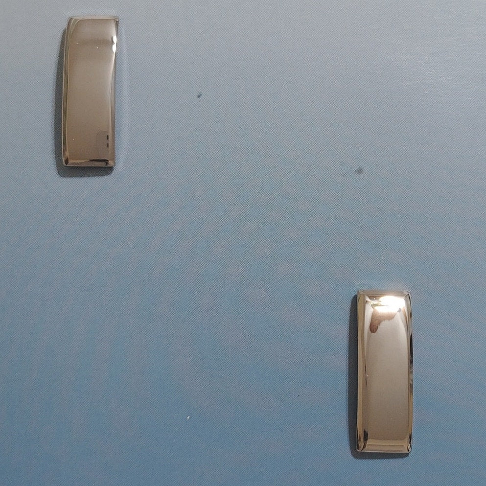 Vintage Lieutenant Rank Bars – Mini 3/4" × 1/4" – Silver Collar Device Set, 1 Pr