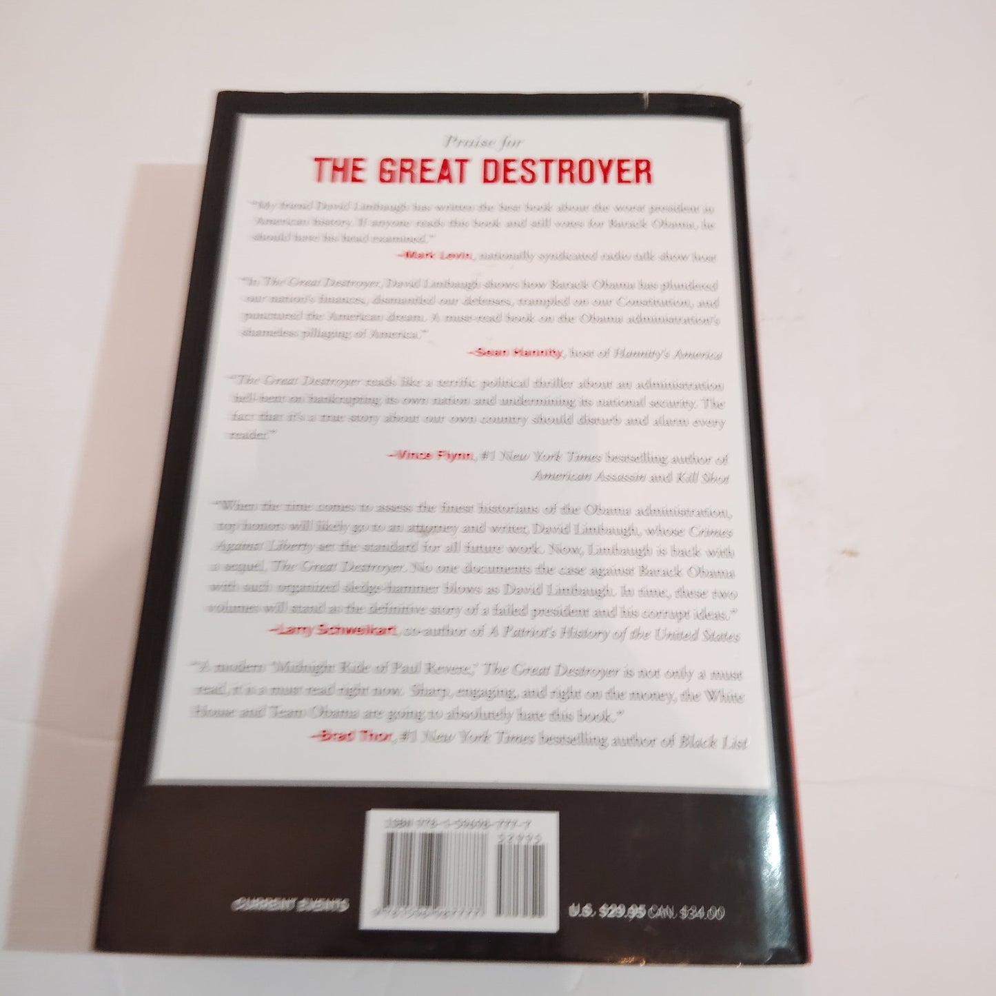 The Great Destroyer 2012 HC LN Obama War on Republic Aging Edges Bonus Clip