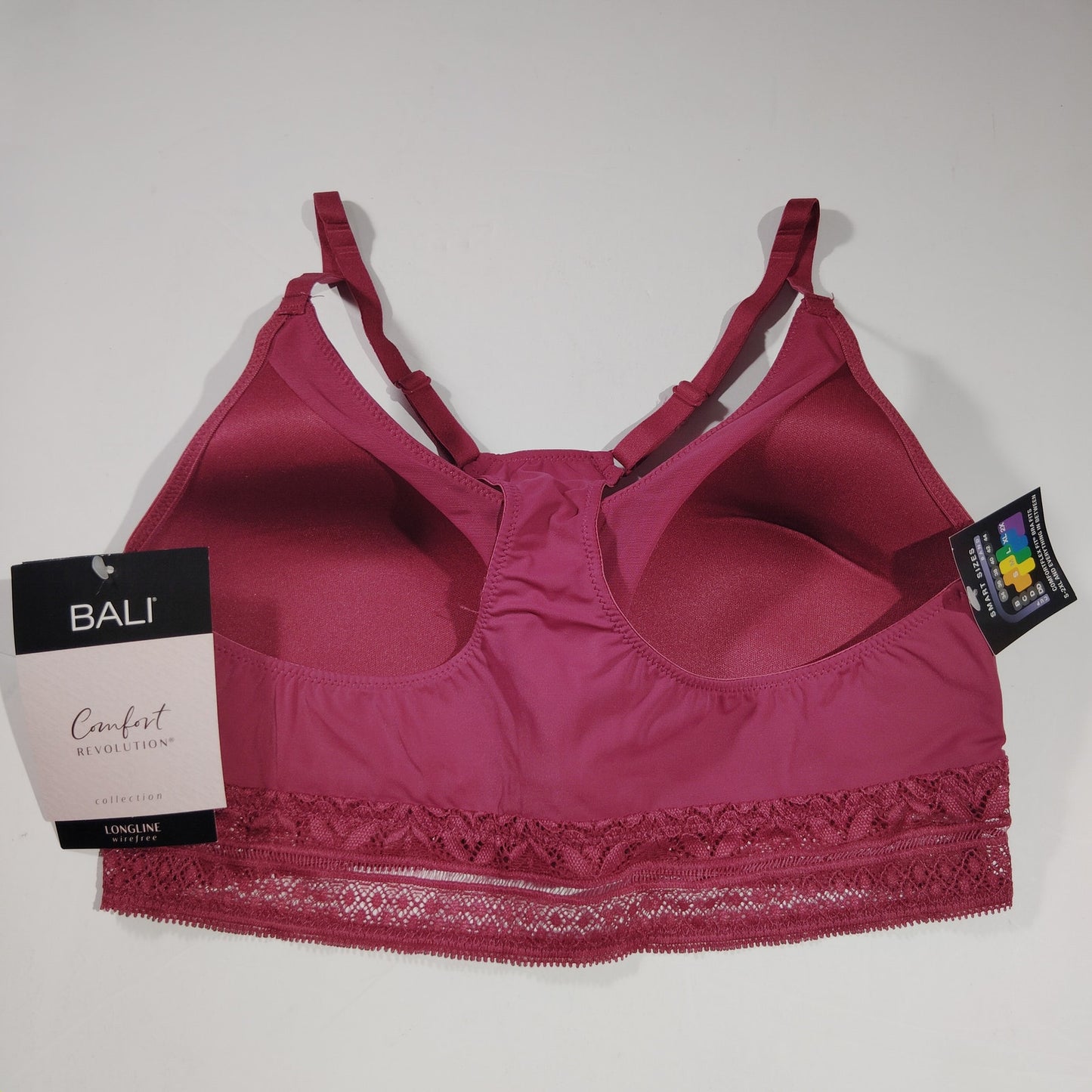 Bali Comfort Revolution Lace Wireless Bralette DF6594 – Deep Cerise – Medium